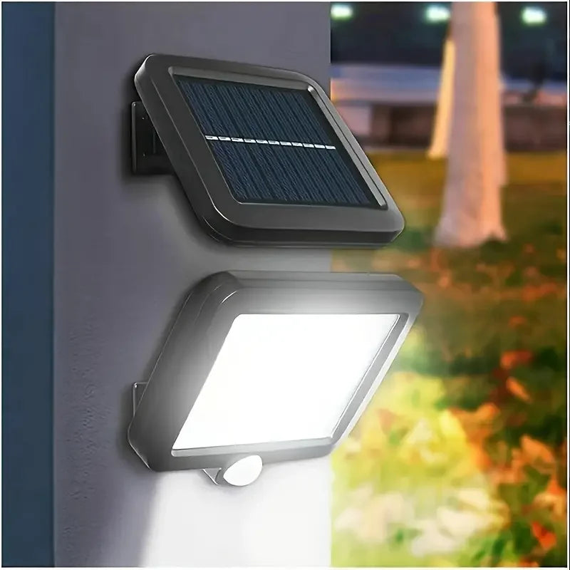 Lámpara Solar de Pared Exterior con Sensor de Movimiento 3 Modos