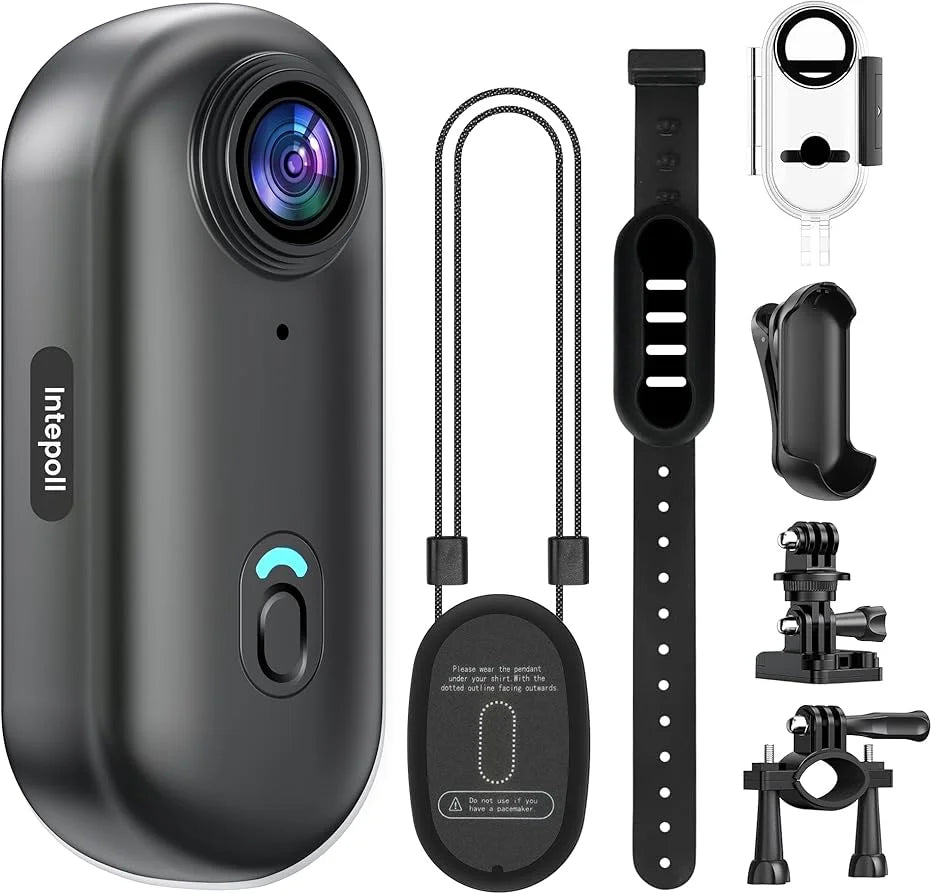Mini cámara 4K magnética con WiFi, resistente al agua para ciclismo y vlog
