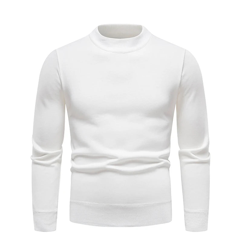 Jersey para hombre, suéter suave, camisas de terciopelo de invierno, ropa de marca, blusa fría cálida de lana tejida, camisas inferiores ajustadas