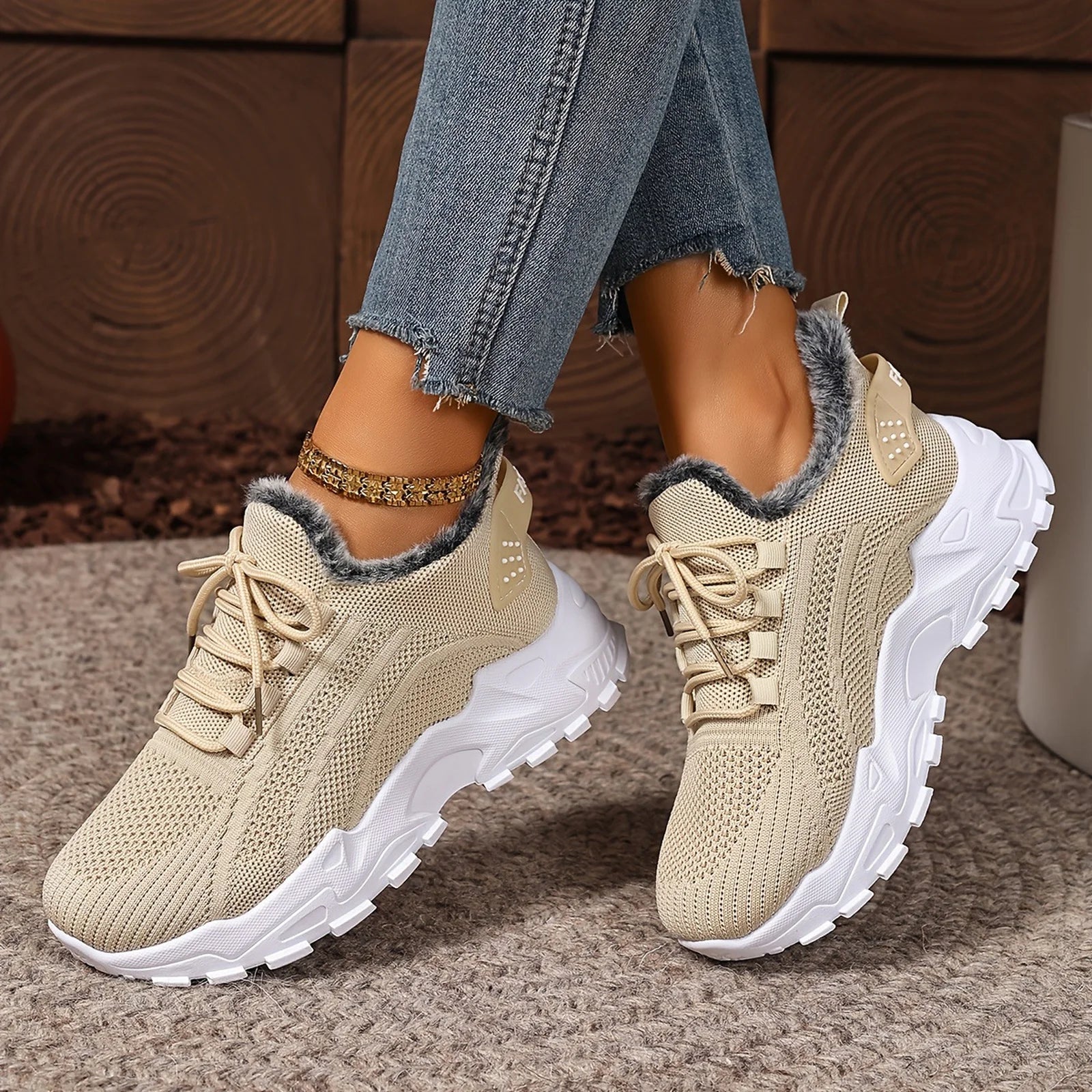 Zapatillas Deportivas de Invierno para Mujer - Suela Antideslizante