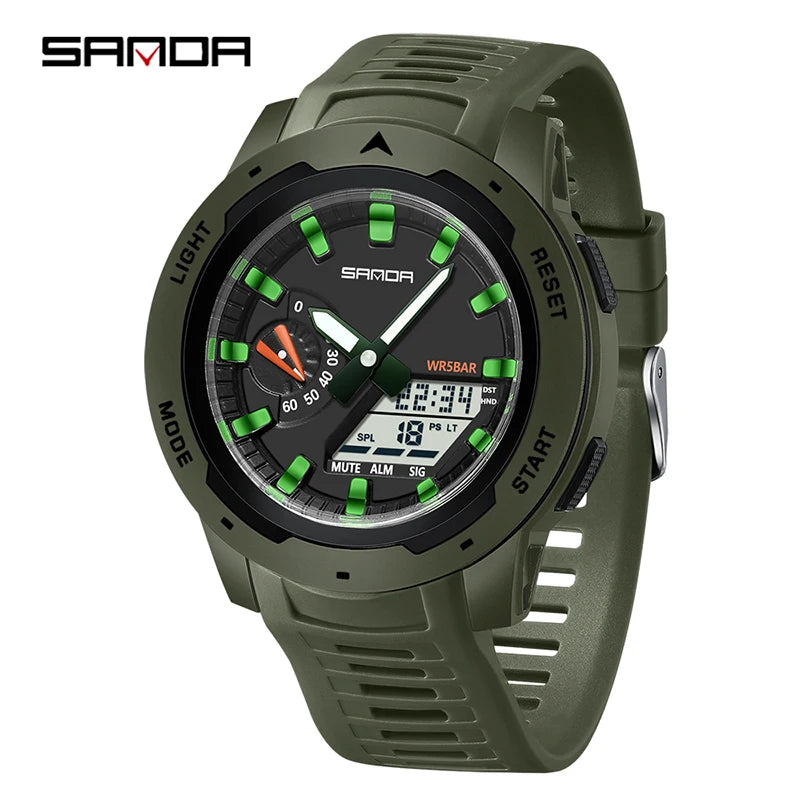 Reloj Deportivo SANDA LED Doble Pantalla para Hombre