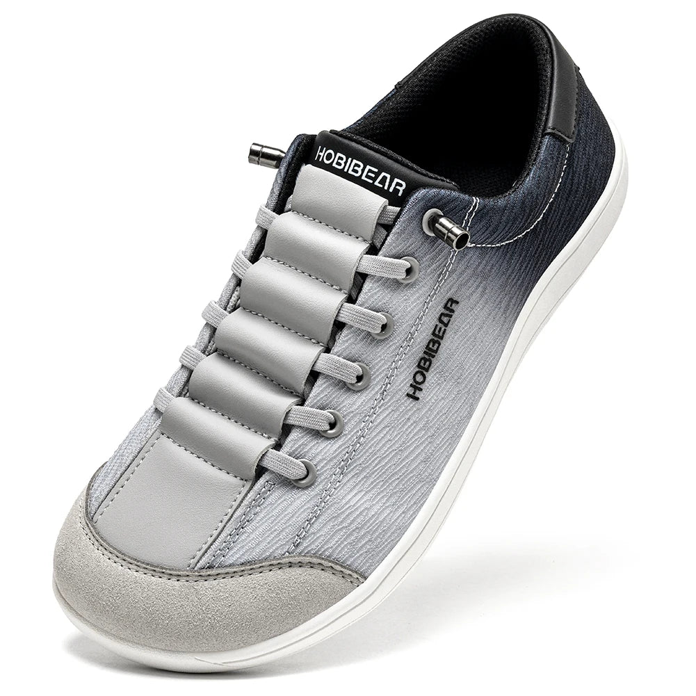 HOBIBEAR Zapatos de malla con punta ancha para hombre, zapatillas sin cordones, transpirables, ligeras, para caminar, con efecto tie-dye, unisex