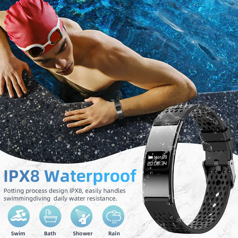 Pulsera inteligente LIGE con monitor de salud y seguimiento deportivo
