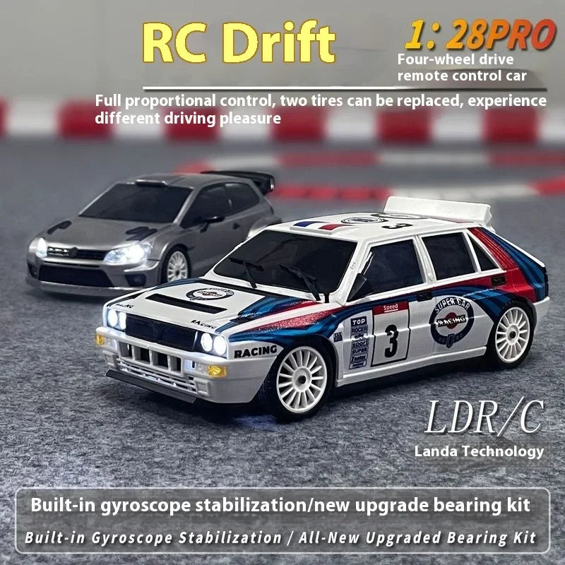 LDRC RC Drift Car 2801PRO 2802PRO 2803PRO 2804PRO 1/28 4WD con giroscopio totalmente proporcional acelerador y dirección coche Juguetes