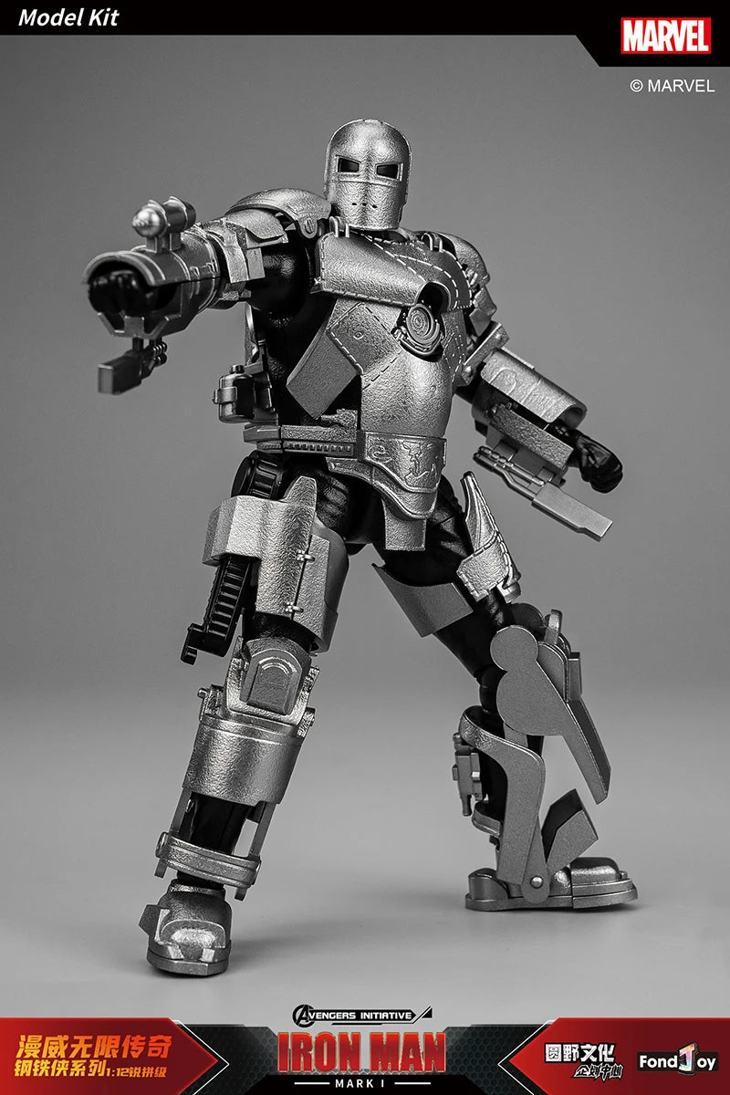 Caliente Fondjoy Marvel IronMan MK3 ensamblar juguetes Iron Man modelo 15cm Material ABS 1/12 escala figuras de acción juguetes niño regalos de cumpleaños