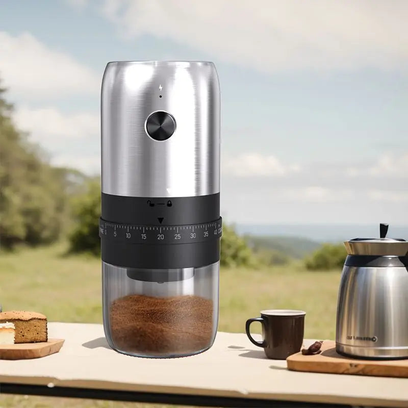 Nuevo Molinillo de café eléctrico USB portátil, 40 engranajes, molinillos recargables ajustables externos, Mini máquina de café para el hogar