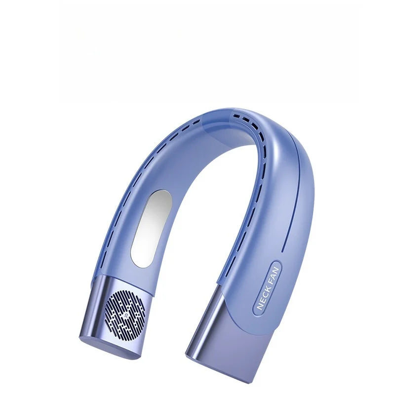 Ventilador de cuello portátil, aire acondicionado portátil, Enfriador de aire recargable por USB, ventilador eléctrico de 5 velocidades para ventilador exterior, ventiladores de 5000mAh