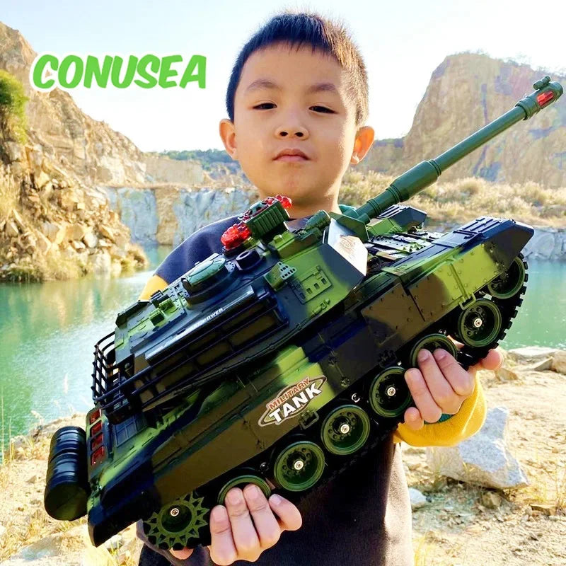 Tanque RC Grande 44cm Control Remoto Simulación Militar