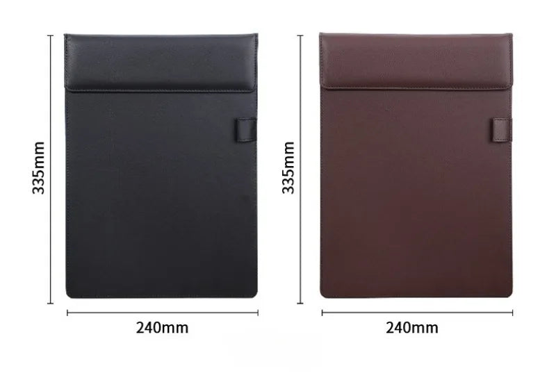 Carpeta Portapapeles A4, Carpeta de Trabajo, Portapapeles de Cuero PU, Carpeta con Clip para Archivos A4, Portadocumentos, Bloc de Notas para Conferencias con Portaplumas