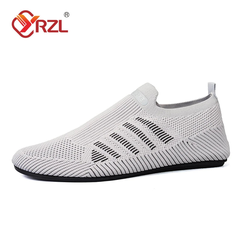 Mocasines de Malla para Hombre YRZL - Planos Sin Cordones