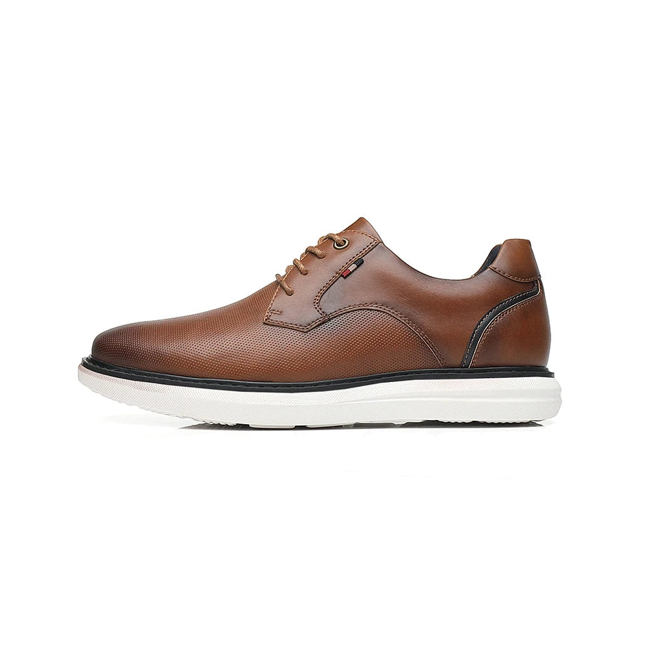Zapatos de Hombre, Zapatos Casuales de Marca de Lujo, Cómodos, con Cordones, Estilo Ejecutivo, Zapatos de Vestir BHKH