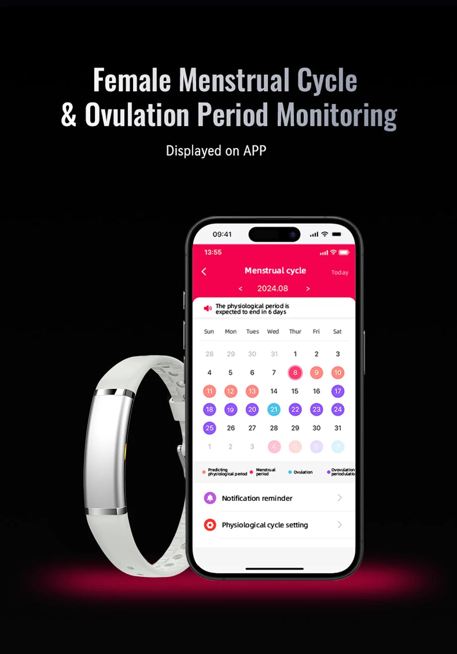 LIGE Pulsera Inteligente Ritmo Cardíaco IP68