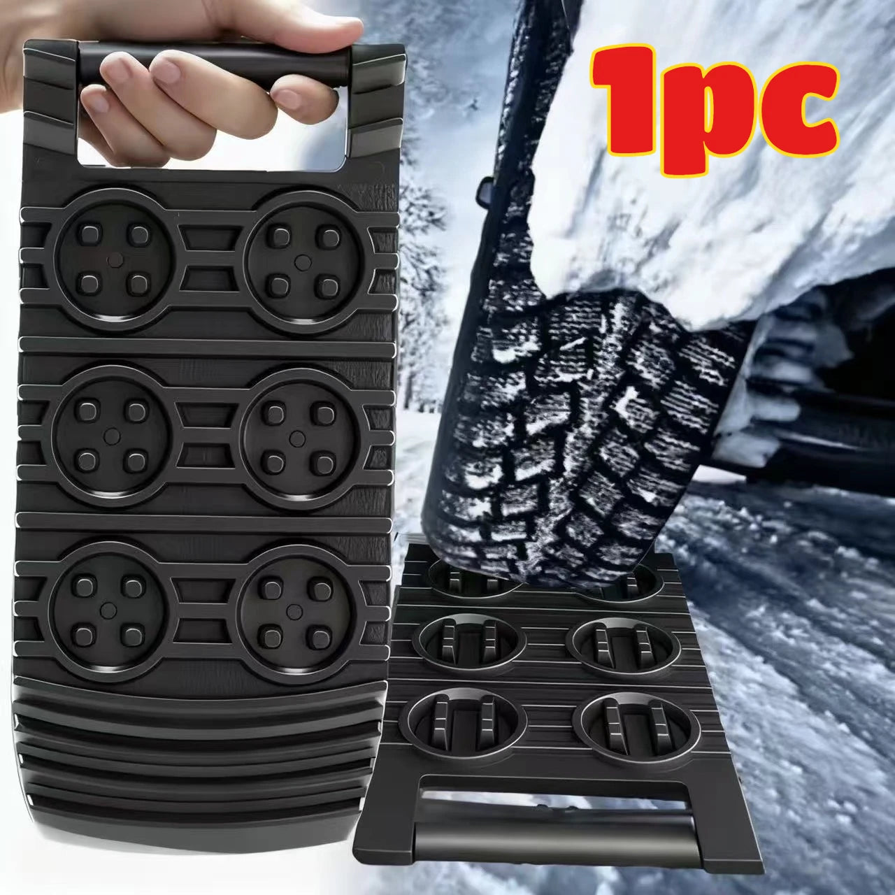 Tablero de Escape de neumáticos de coche, cadenas antideslizantes de emergencia, alfombrilla de tracción, pistas de recuperación, cadena de nieve, pala, rampas, almohadilla de ruedas