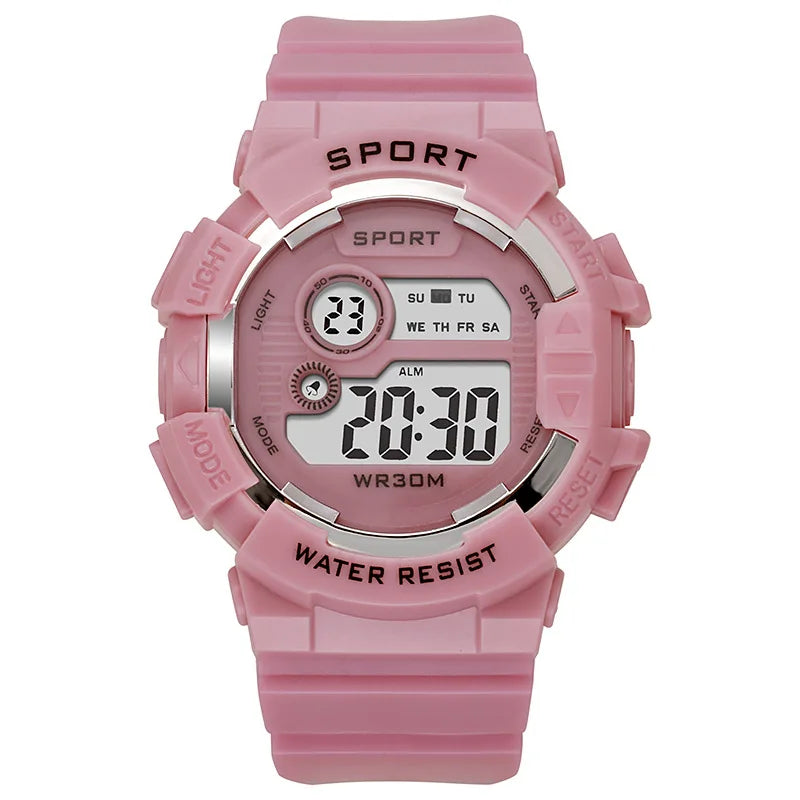 Relojes de moda para niños, reloj Digital deportivo luminoso resistente al agua, relojes con alarma, reloj electrónico inteligente para niños y niñas, regalo