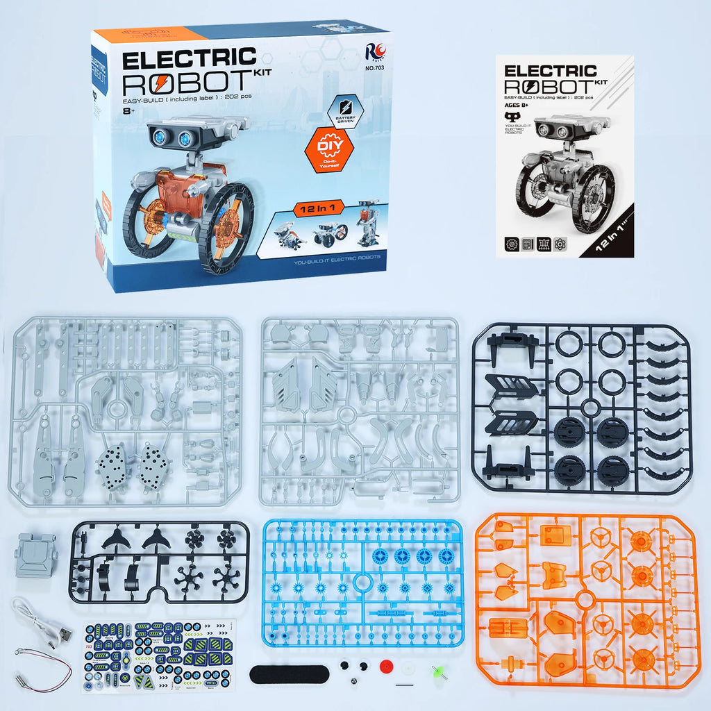 Robot Solar Educativo 12 en 1 para Niños DIY STEM
