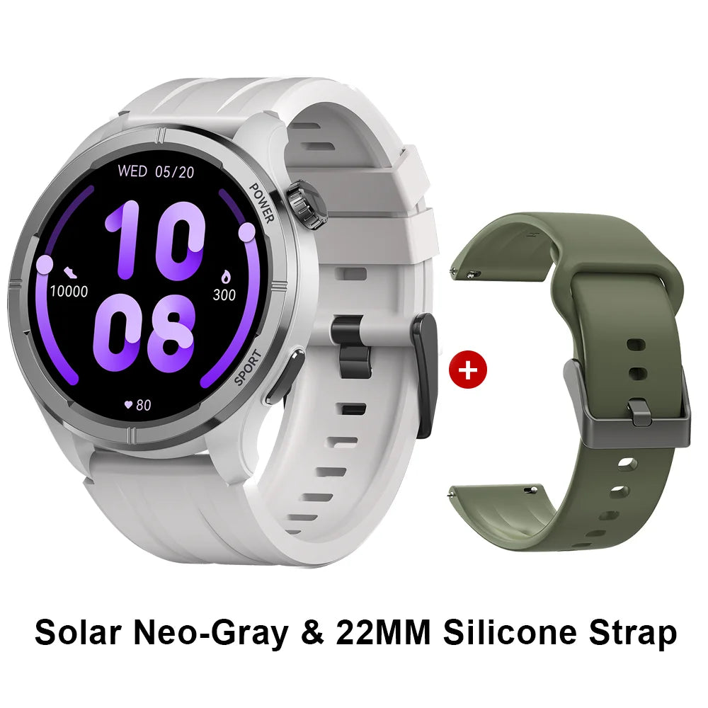 Reloj Inteligente Solar Neo con Pantalla HD, Control de Salud 24H y Llamadas