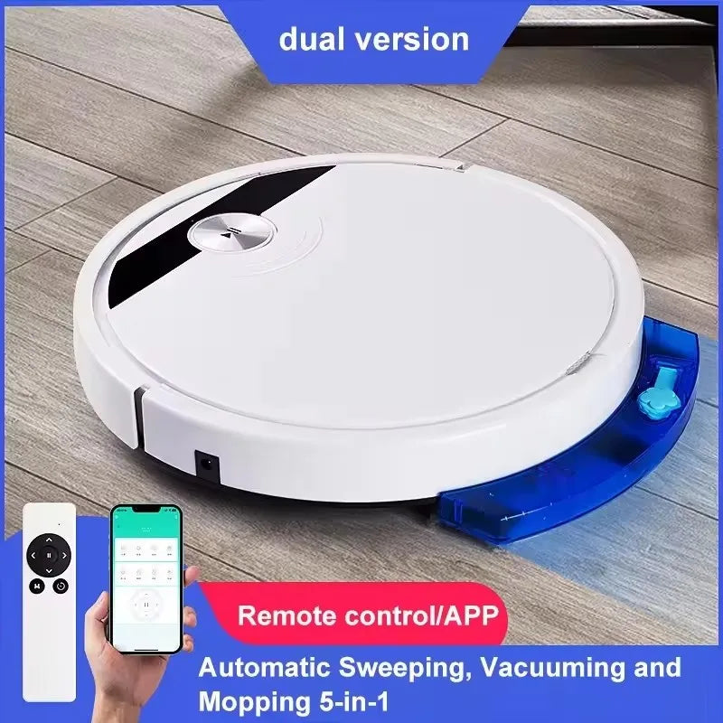 Robot Aspirador 3 en 1, 2800Pa, Control Remoto y App, Barrido Húmedo y Seco