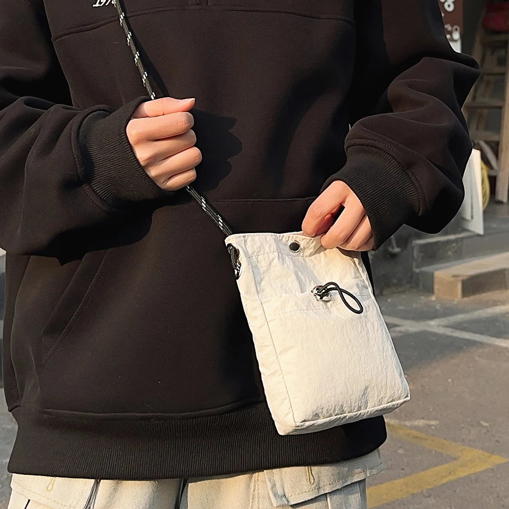 Mini Bolso Bandolera de Nailon para Teléfono, Mujer