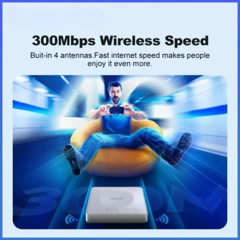 Módem de Tarjeta SIM 4G LTE WiFi6, Router Inalámbrico Móvil con Interfaz Tipo-C, Conexión para un Máximo de 32 Dispositivos, Router WiFi para Asia, Europa y África