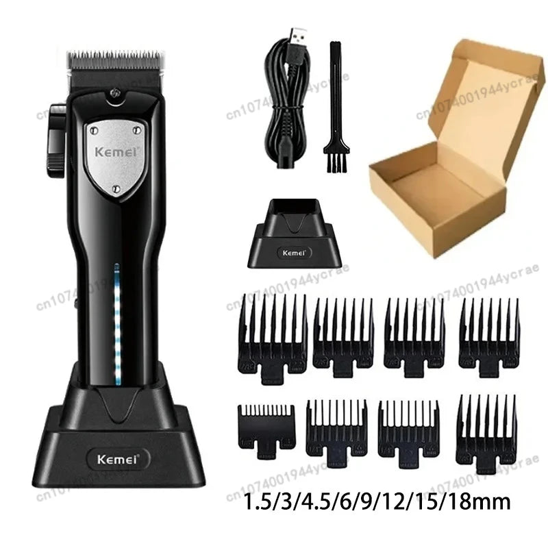Cortadora de Pelo Inalámbrica Recargable para Hombre, Modelos KM-5083, KM-1506, KM-TX10
