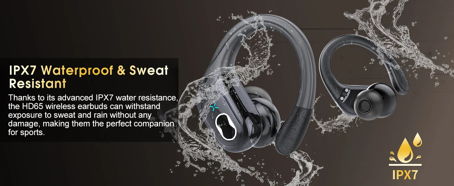Auriculares TWS Bluetooth 5.4 Deportivos Impermeables 75hs