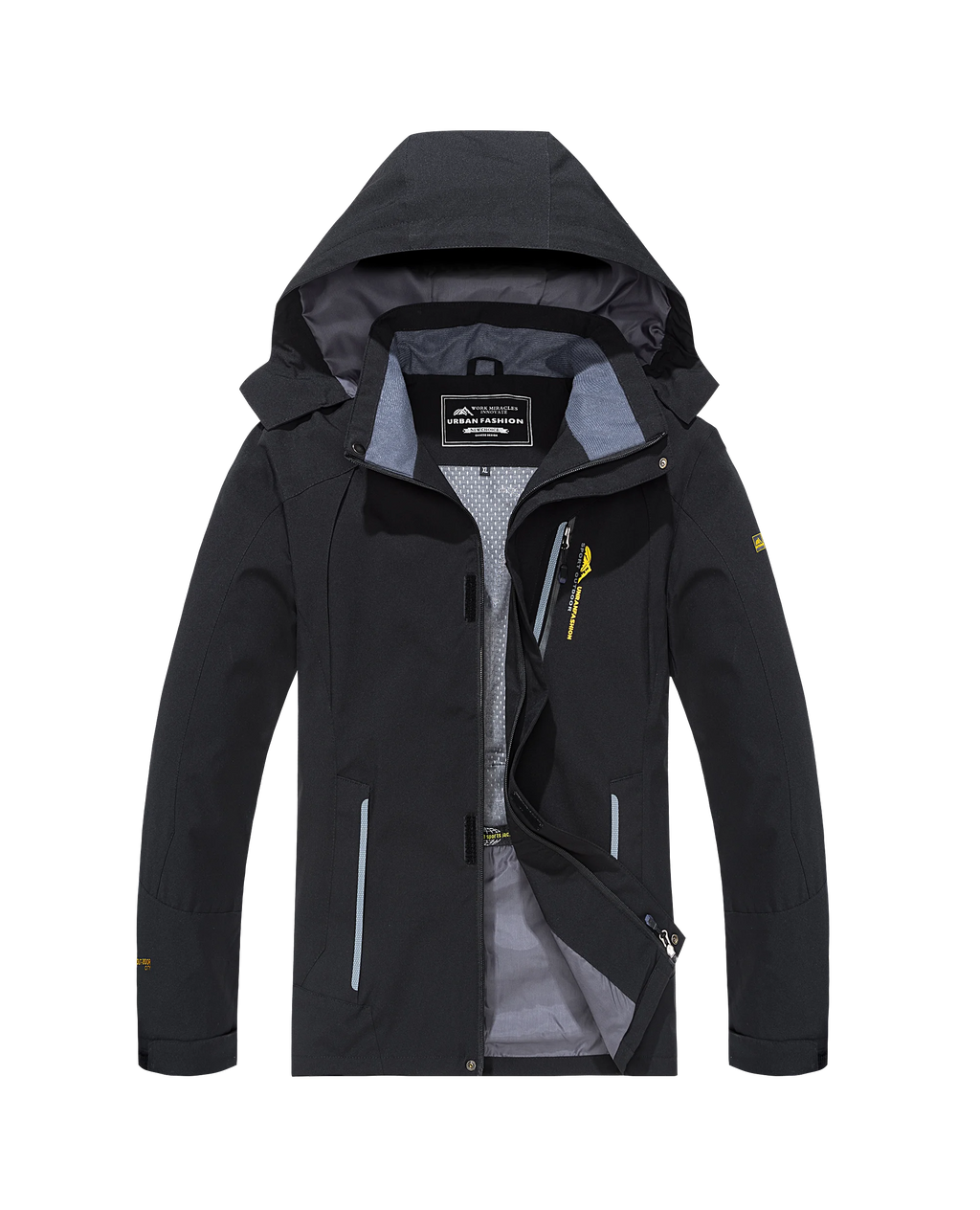 Chaqueta de Senderismo Impermeable para Hombre, Cortavientos, Outdoor