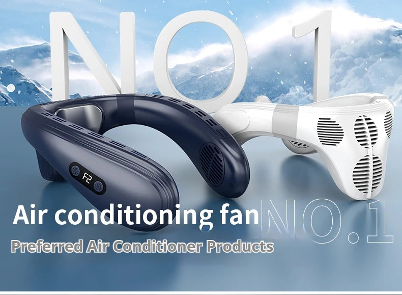 Ventilador de Cuello Portátil con Semiconductor Sin Aspas