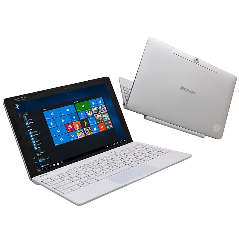 Tableta Remax-101 de 10.1 Pulgadas con Windows 10 de 64 Bits, CPU Intel Z8350, 2 GB de RAM DDR, 32 GB de ROM, Pantalla IPS de 1280 x 800 y Teclado Desmontable