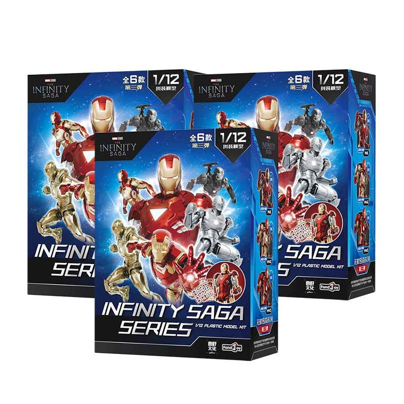 En Stock Fondjoy The Infinity Saga Avengers Iron Man Tony Stark Mk21 Mk42 Mk2 Mk6 Mk43 War Machine ‌   Figura de acción, modelo de juguete, regalo