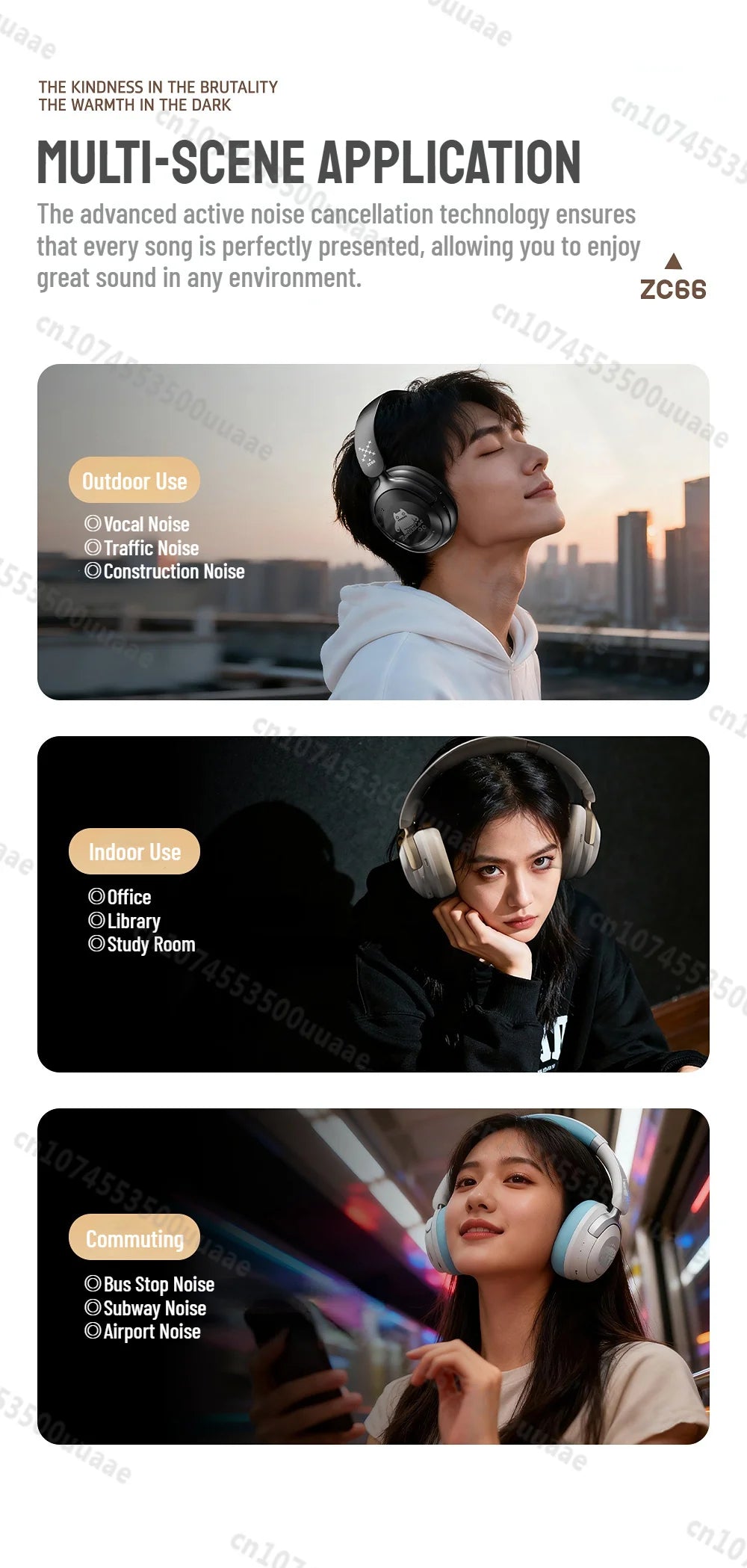 Zombies Cat S10 ANC auriculares Bluetooth 6,0-auriculares con cancelación activa de ruido de 45dB estéreo HiFi cable supraaural/auriculares inalámbricos