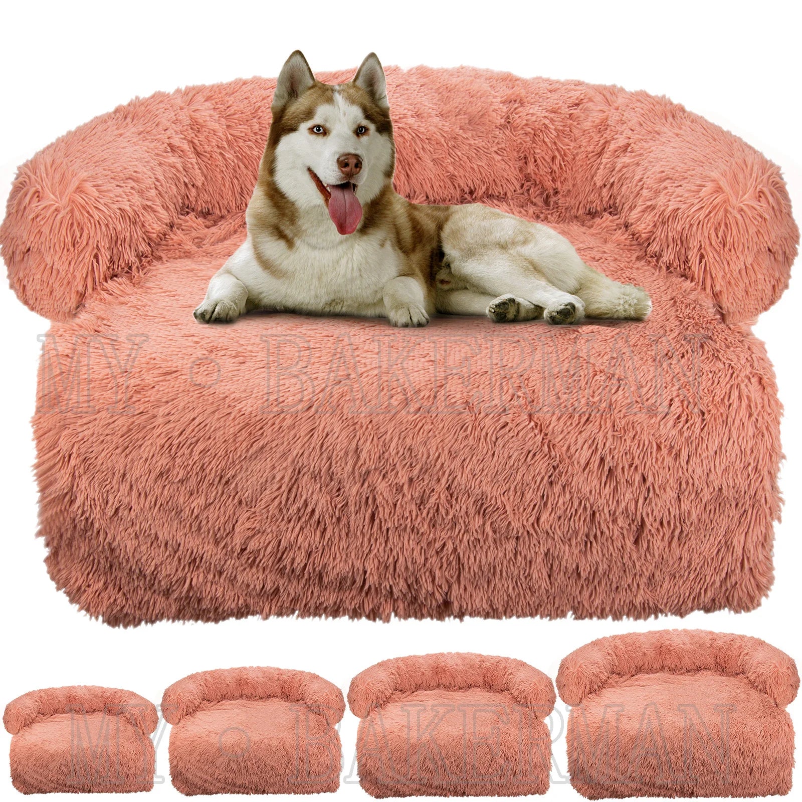 Cama Sofá para Mascotas Lavable con Nido Cálido
