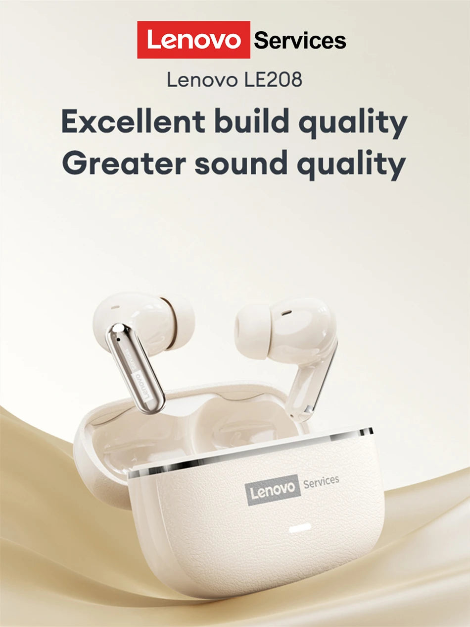 Auriculares Lenovo LE208 TWS Bluetooth 6.0 con ENC Inalámbricos