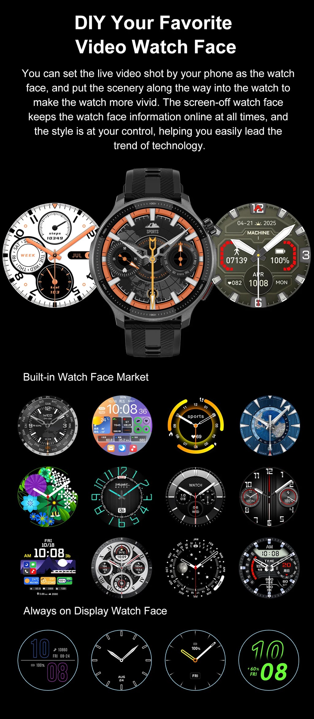 Reloj Inteligente 2026 con Mapa Sin Conexión, GPS Integrado, Posicionamiento Preciso, 4GB de Memoria, Brújula, Natación, Llamadas Bluetooth, Deportivo Militar para Hombre