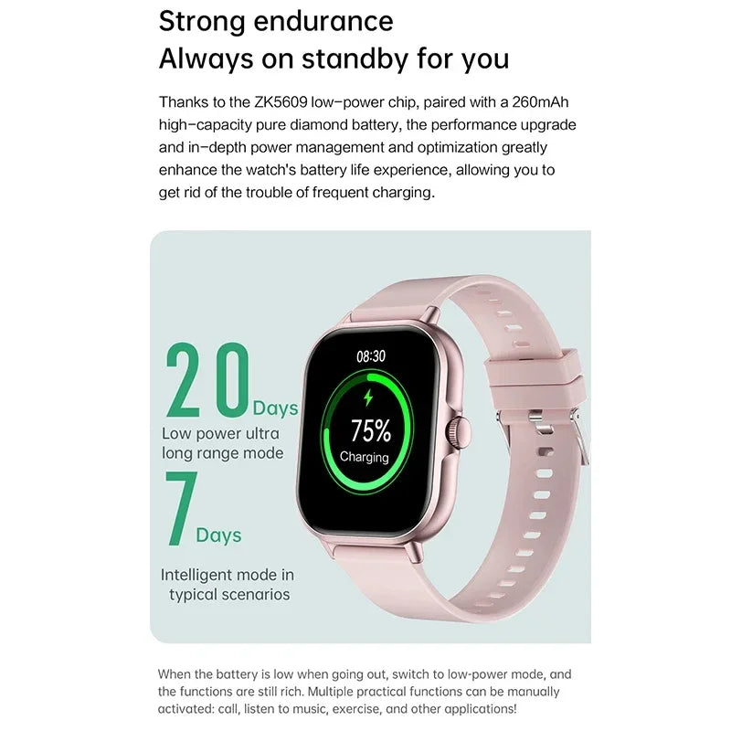 VIVO reloj inteligente Android IOS regalo Bluetooth llamada Smartwatch 2025 pantalla táctil música Fitness Tracker relojes deportivos + auricular nuevo