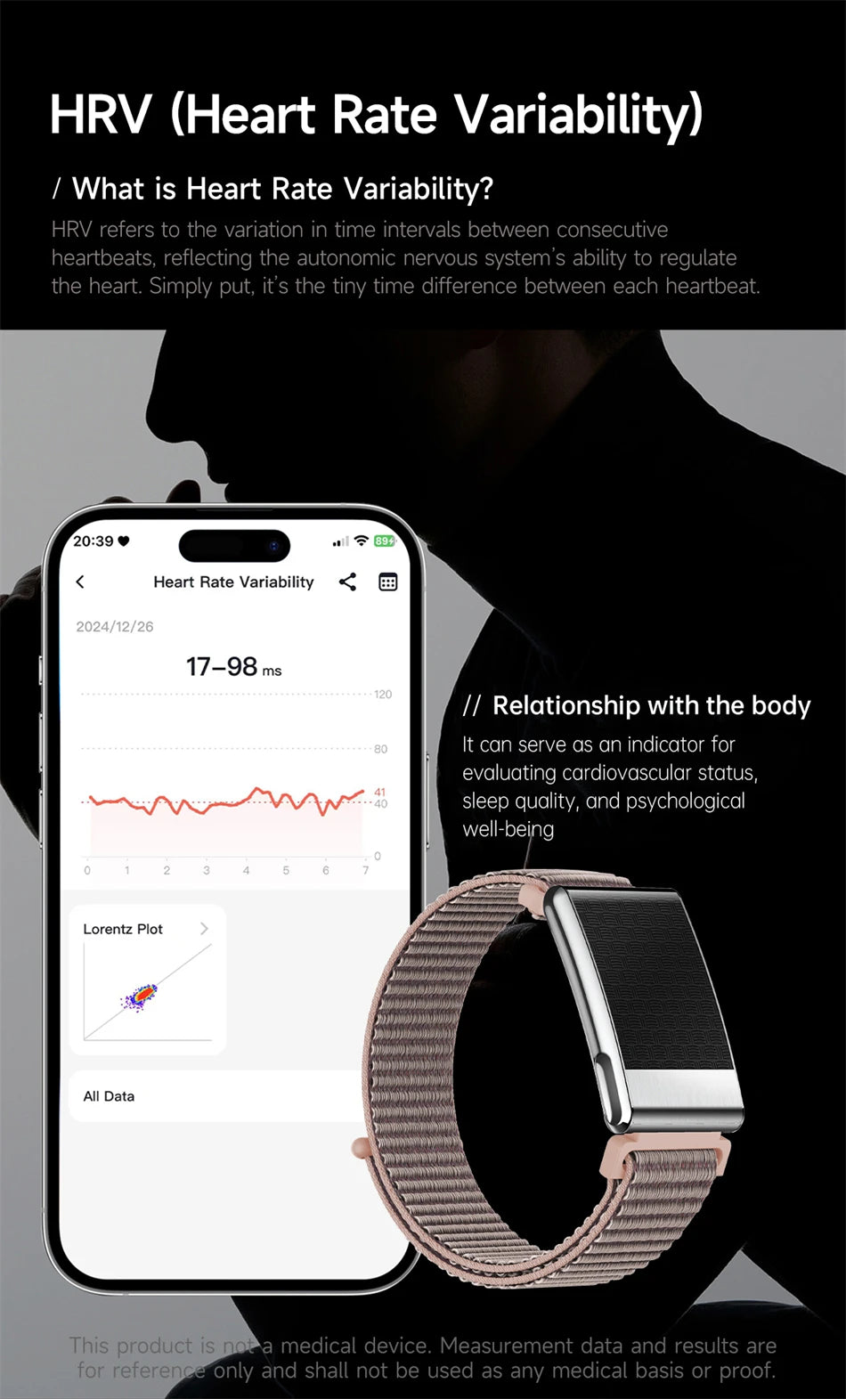 Pulsera Inteligente con ECG Monitor de Salud 2026