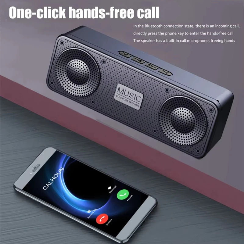 Mini Altavoz Bluetooth Portátil S18 con Radio FM y Tarjeta TF