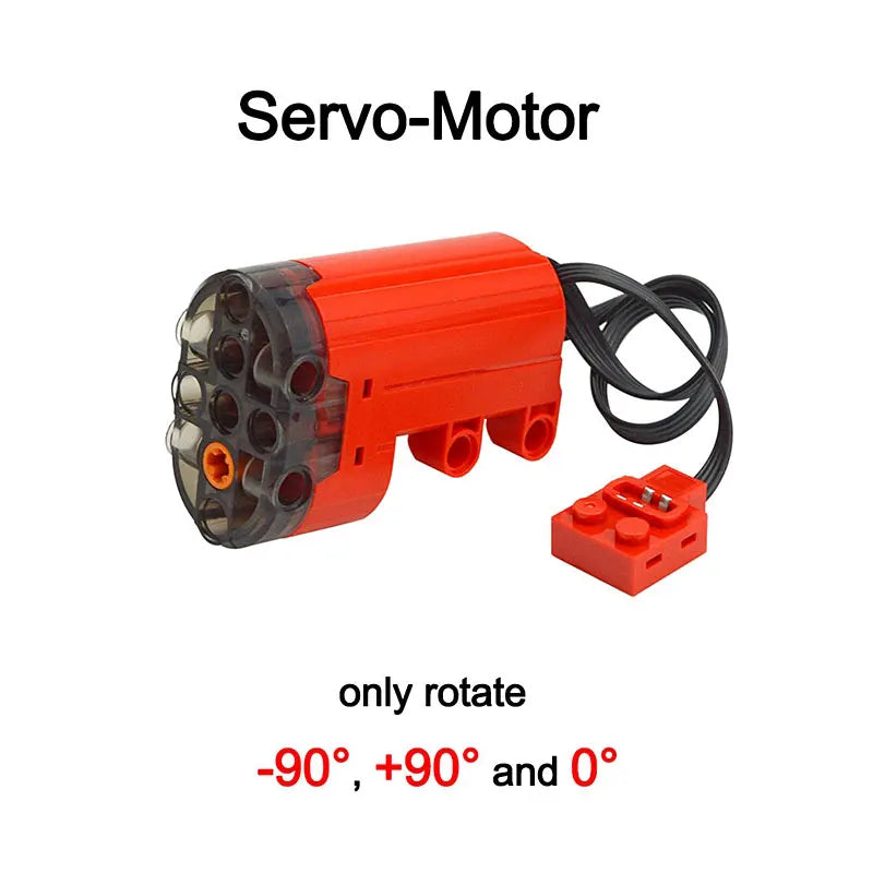 Bloques de construcción electrónicos técnicos, accesorios de reacondicionamiento MOC, micromotor, piezas de funciones de potencia RC, bloques de coche DIY creativos, juguetes para niños