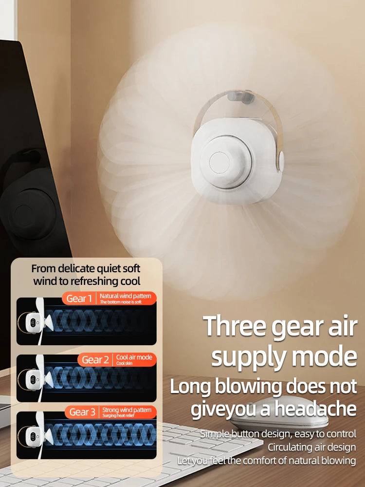 Mini Ventilador de Techo Portátil para Acampar