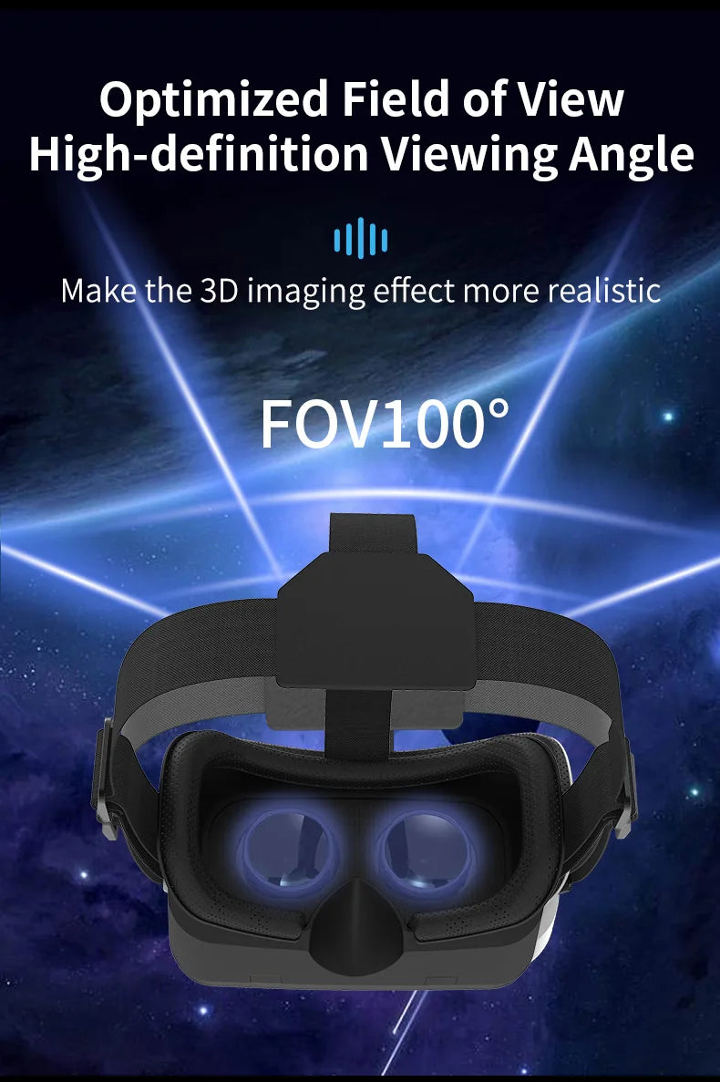 Gafas VR, Auriculares 3D, Dispositivos de Realidad Virtual, Casco, Lentes Viar, Gafas para Teléfono Inteligente, Controlador de Juegos Inteligente, Set de Visión