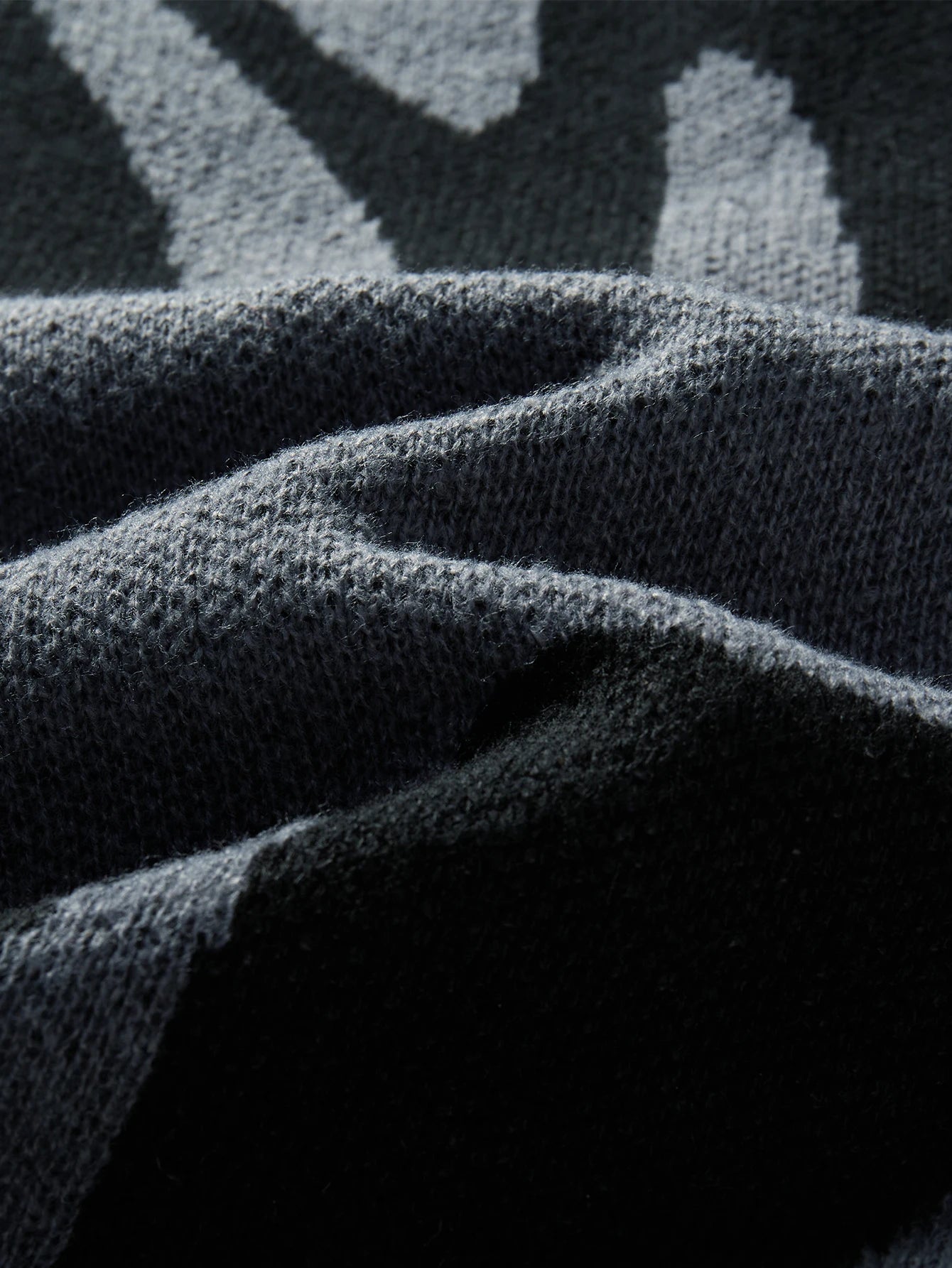 Nueva moda Otoño e Invierno suéter con patrón de Jacquard Irregular suéter informal de punto con bloques de Color para hombre