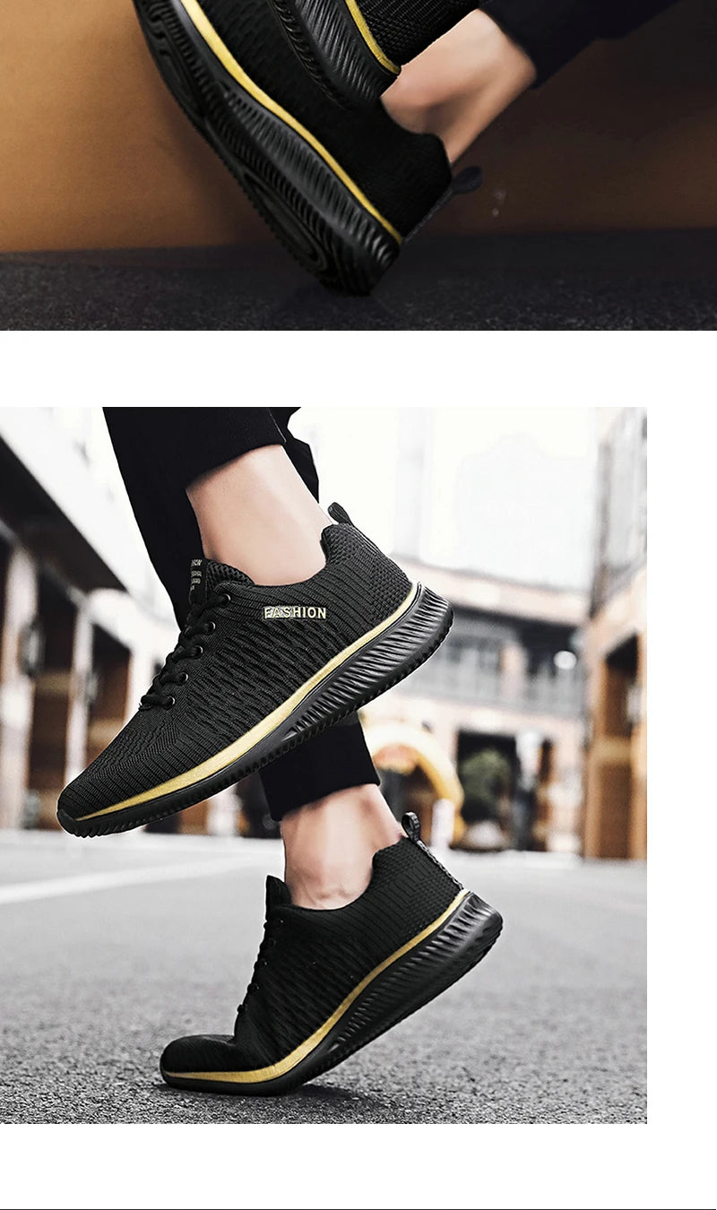 YRZL-Zapatillas deportivas ligeras para hombre y mujer, zapatos clásicos de malla transpirable, informales, a la moda