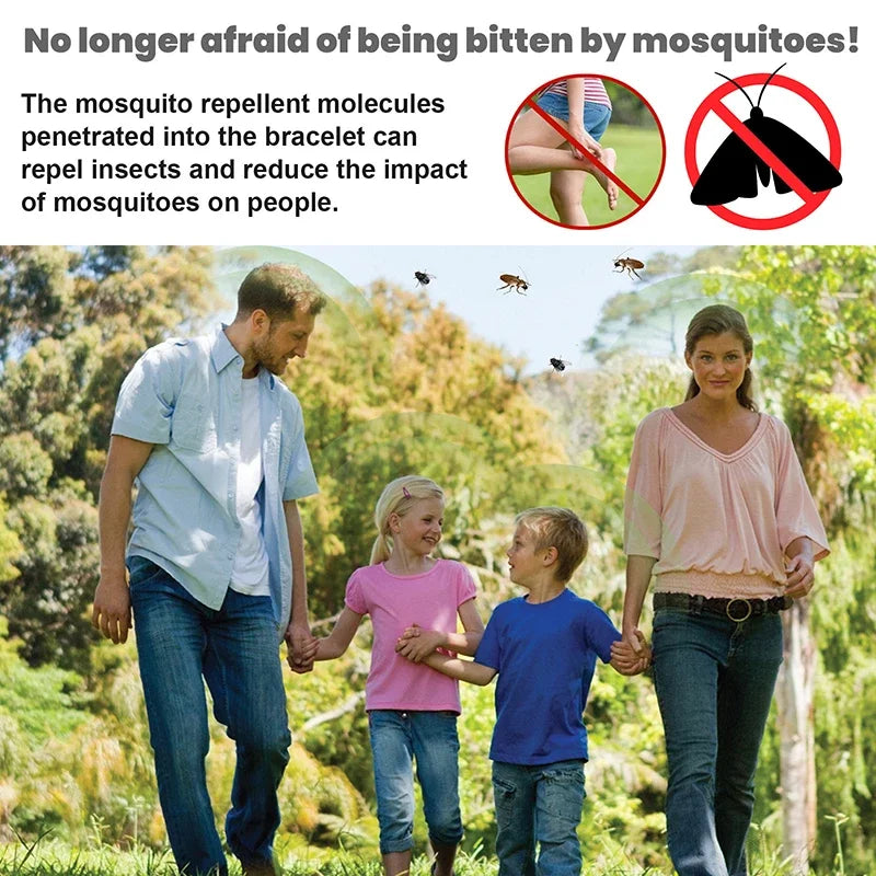 Pulsera Repelente de Mosquitos Ultrasónica Deportiva, Hombre y Mujer