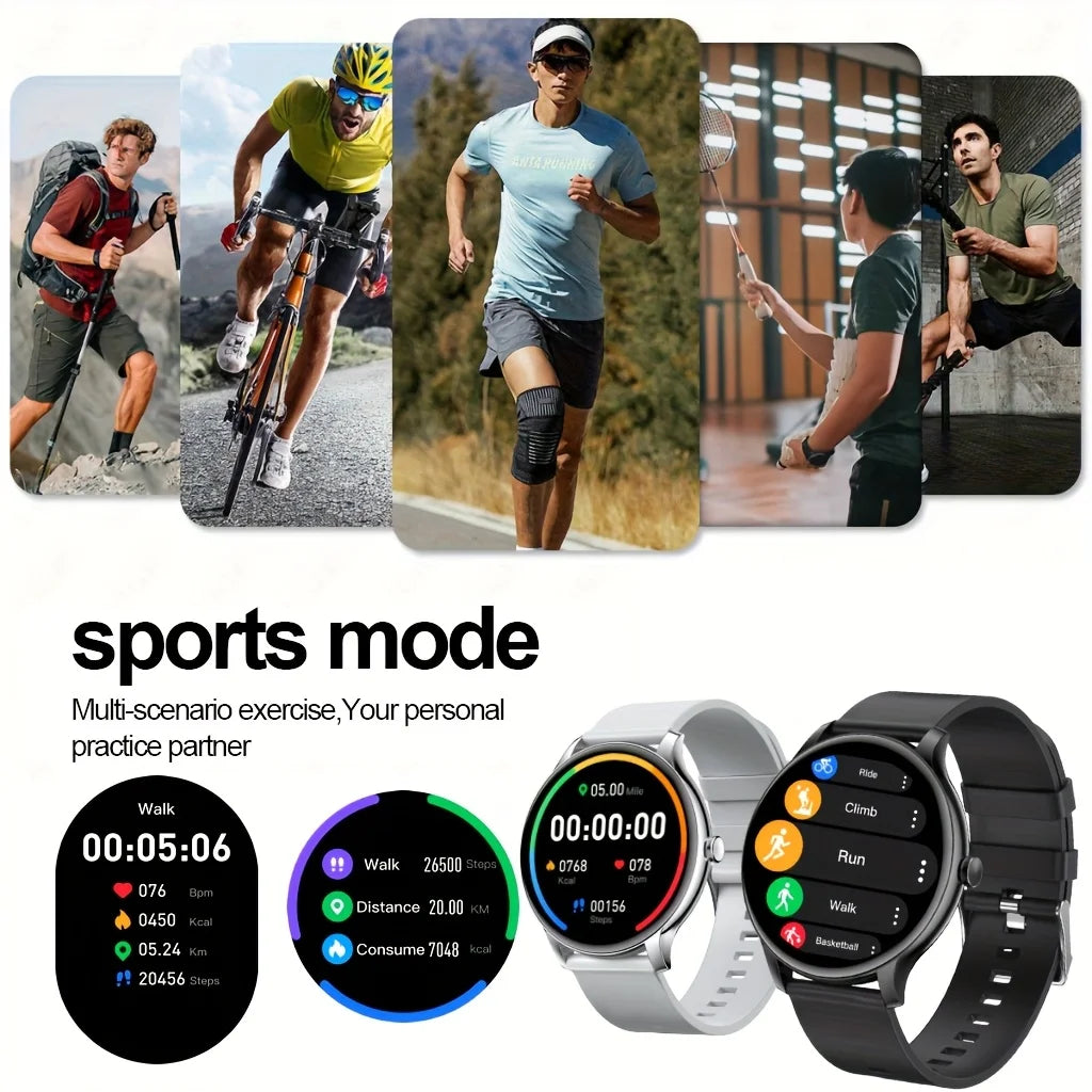 LAXASFIT Reloj Inteligente Táctil Bluetooth