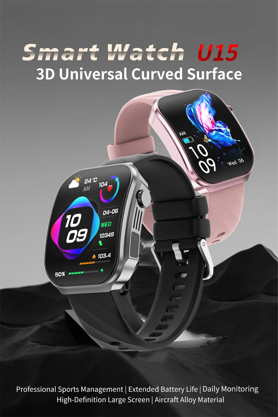 Reloj Inteligente LIGE Pantalla Curva 3D 2.2 Pulgadas