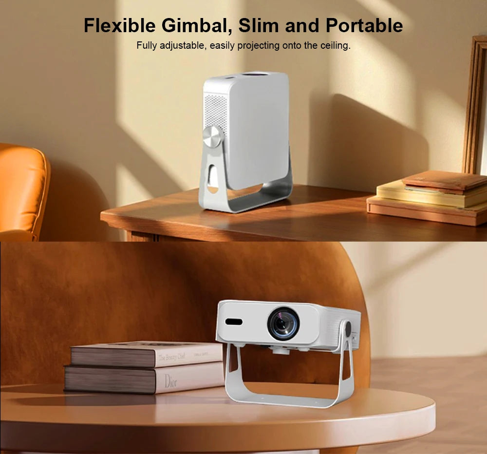 Proyector Mini Portátil Touyinger L9W Ultra Android Edition 1000ANSI Full HD con PTZ para Cine en Casa Inteligente