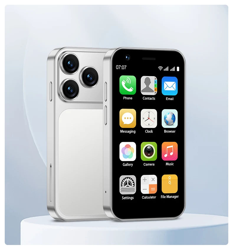 SERVO 18SE Mini Smartphone, pantalla HD de 3,0 pulgadas, 3G WCDMA, 2GB + 16GB, GPS Android, teléfono móvil pequeño, modo de reposo Dual SIM, Play Store