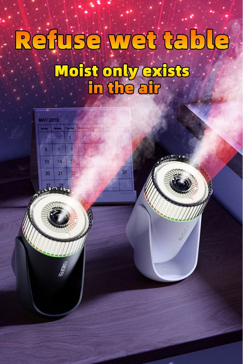 En todo el cielo, luz del cielo estrellado, humidificador montado en vehículo, spray delicado, luz degradada colorida, adecuado para la sala de estar