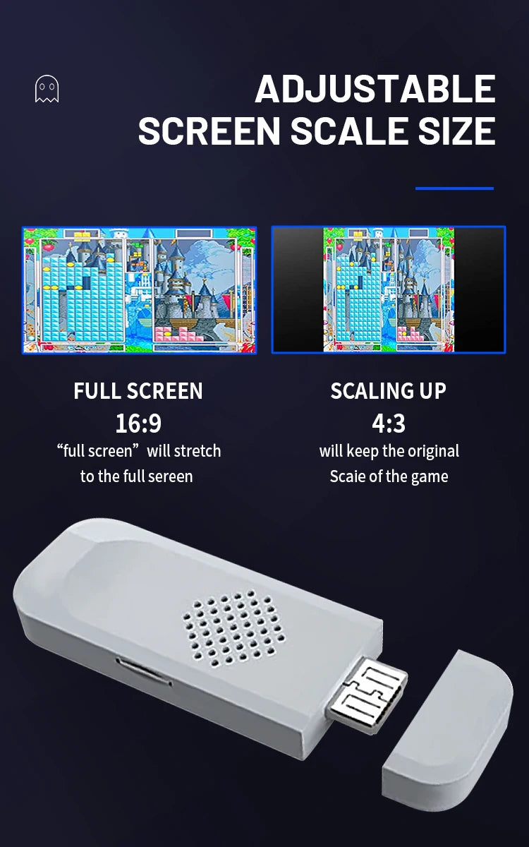 Consola de Videojuegos Retro SF900 1080P HD, Consola de Juegos para TV con Más de 5000 Juegos Clásicos de SNES, 2 Controles Inalámbricos, Plug and Play, Juegos para el Hogar