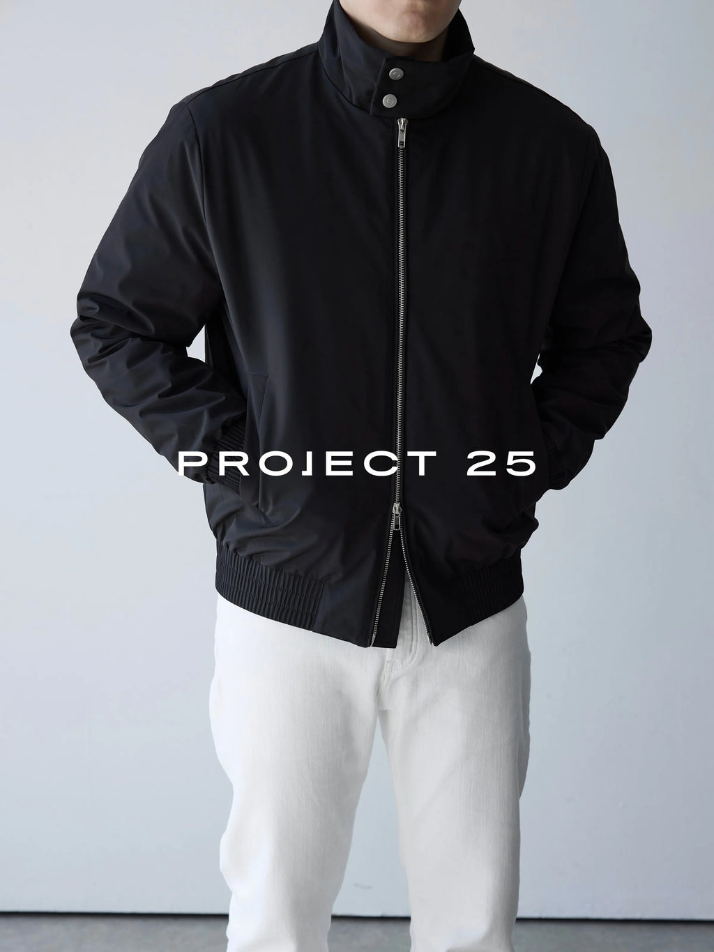 Chaqueta Acolchada con Cuello Alto para Hombre | Cortavientos Impermeable