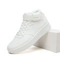 Zapatillas Deportivas Blancas de Plataforma con Cordones para Hombre y Mujer, Calzado Casual Transpirable para Caminar, Estilo Urbano